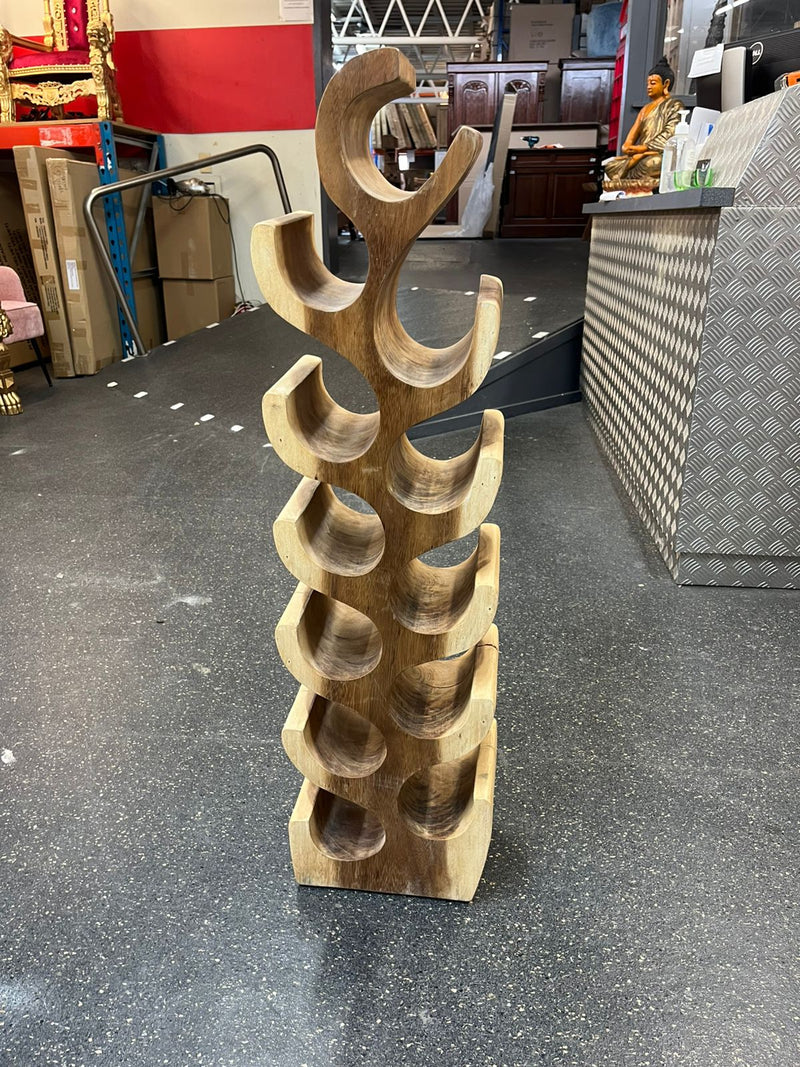 Handcrafted Solid Wood Wine Rack - CLEARANCE PRICE