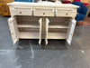 Natural Wood Buffet/Side Table - White Wash Finish