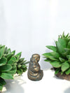 Hear No Evil Laughing Buddha – Stone Bronze Finish (Symbol of Peace & Positivity)