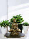 Golden Meditating Buddha Statue – Dhyana Mudra (Symbol of Calmness, Balance & Enlightenment)