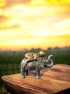 Sleeping Monk on Elephant Statue – Symbol of Peace, Protection & Harmony