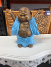 Blue & Gold Laughing Buddha – Hands Up Pose 40CM