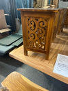 Handcrafted Wooden Carved Side Table - Factory Seconds - Clearance Price