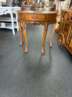 Demilune Console Table - Teak Wood