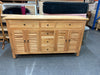 Louver Buffet Cabinet – Natural Finish - Mindi Wood