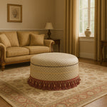 ROUND OTTOMAN - Teak Wood