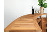 TEAK WOOD - BAR CABINET EXTENSION TABLE (Chairs not included)