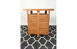 TEAK WOOD - BAR CABINET EXTENSION TABLE (Chairs not included)