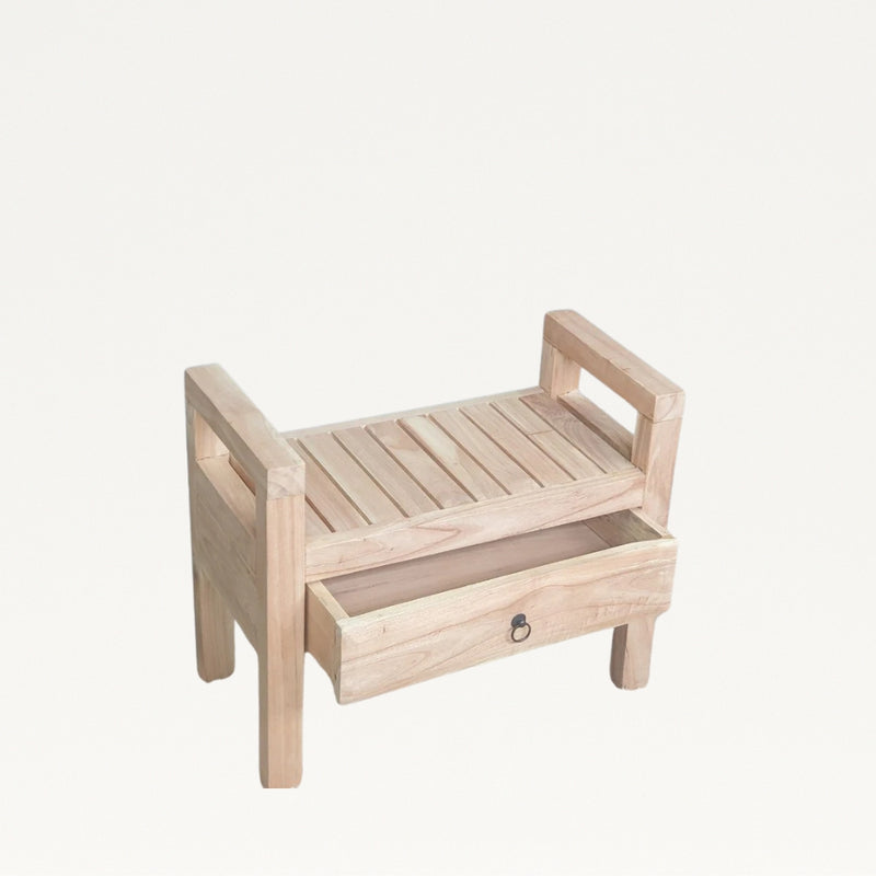 Single Bench Seat - Suar Wood