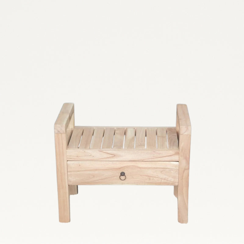 Single Bench Seat - Suar Wood