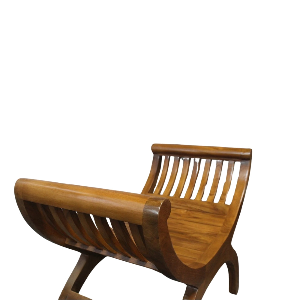 Teak Bench Seat - Indoor Furniture - Single Seater - Teak Wood