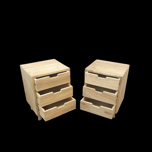 Bedside Table (Set) - Mindi Wood