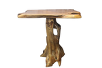 Teak Root Bar Leaner & 4 Stools - All from Teak Root