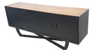 Retro Teak Buffet/Console Table - Two Tone - Black & Natural