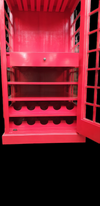 TELEPHONE BOOTH DISPLAY / DRINKS CABINET  (Vintage - RED)