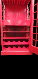 TELEPHONE BOOTH DISPLAY / DRINKS CABINET  (Vintage - RED)