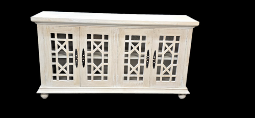 Buffet Cabinet - Mindi Wood - White Wash Finish - 160cms