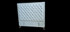 Ancona Buttoned King Headboard - Sky Blue Velvet