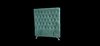 Dahlia Buttoned King Single Headboard - Forest Green Velvet