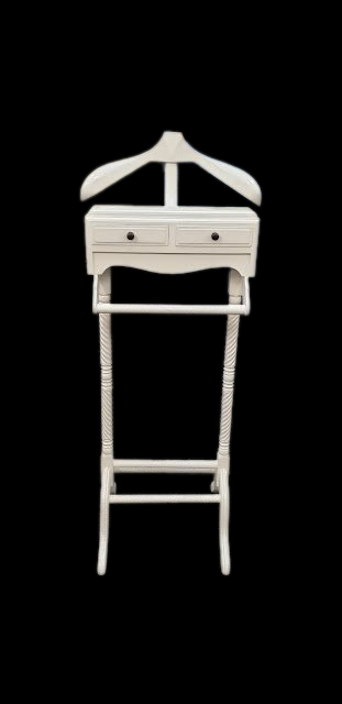 Coat valet - Mahogany wood - White finish