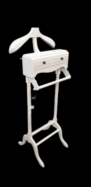 Coat valet - Mahogany wood - White finish
