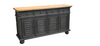 Grey Wash Buffet Sideboard with Natural Finish Top- Mindi Wood - 160cms
