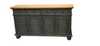Grey Wash Buffet Sideboard with Natural Finish Top- Mindi Wood - 160cms