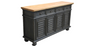 Grey Wash Buffet Sideboard with Natural Finish Top- Mindi Wood - 160cms
