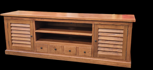 Entertainment/ TV Unit - Natural Wax Finish