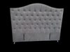 Nero Buttoned Headboard - Super King Size - Dark Grey Warwick Fabric - NEW ARRIVAL