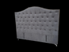 Nero Buttoned Headboard - Super King Size - Dark Grey Warwick Fabric - NEW ARRIVAL
