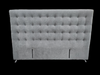 Maison Buttoned Headboard - King Size - Light Grey Warwick Fabric - NEW ARRIVAL