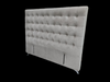 Maison Buttoned Headboard - Super King Size - Beige Velvet