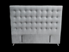 Maison Buttoned Headboard - Queen Size - Steel Velvet - NEW ARRIVAL