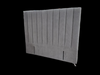 Victor Headboard - Super King Size - Light Grey Warwick Fabric - NEW ARRIVAL