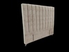 Victor Headboard - Queen Size - Cream Chenille Fabric - NEW ARRIVAL