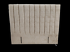 Victor Headboard - Queen Size - Cream Chenille Fabric - NEW ARRIVAL