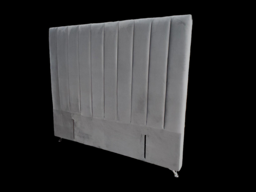 Victor Headboard - Super King Size - Steel Velvet - NEW ARRIVAL