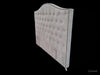 Nero Buttoned Headboard - Queen Size - Light Grey Warwick Fabric - NEW ARRIVAL