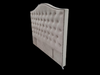 Nero Buttoned Headboard - Queen Size - Beige Velvet - NEW ARRIVAL