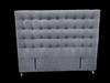 Maison Buttoned Headboard - Queen Size - Dark Grey Warwick Fabric - NEW ARRIVAL