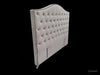 Nero Buttoned Headboard - Super King Size - Beige Velvet - NEW ARRIVAL