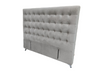 Maison Buttoned Headboard - Super King Size - Beige Velvet