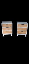 Bedside Cabinet Pair - Mindi Wood - Carolina Finish