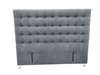 Maison Buttoned Headboard - Queen Size - Dark Grey Warwick Fabric - NEW ARRIVAL
