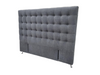 Maison Buttoned Headboard - Queen Size - Dark Grey Warwick Fabric - NEW ARRIVAL