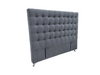 Maison Buttoned Headboard - Queen Size - Dark Grey Warwick Fabric - NEW ARRIVAL