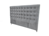 Maison Buttoned Headboard - Super King Size - Light Grey Warwick Fabric - NEW ARRIVAL