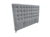 Maison Buttoned Headboard - King Size - Light Grey Warwick Fabric - NEW ARRIVAL