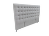 Maison Buttoned Headboard - Super King Size - Silver Warwick Fabric - NEW ARRIVAL